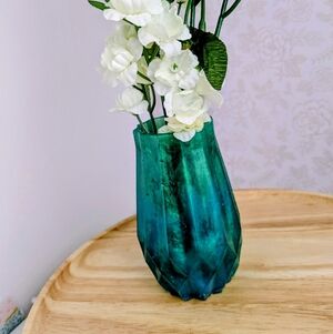Handmade Blue Green Vase